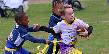 THE FUTURE OF FOOTBALL HAS FLAGS